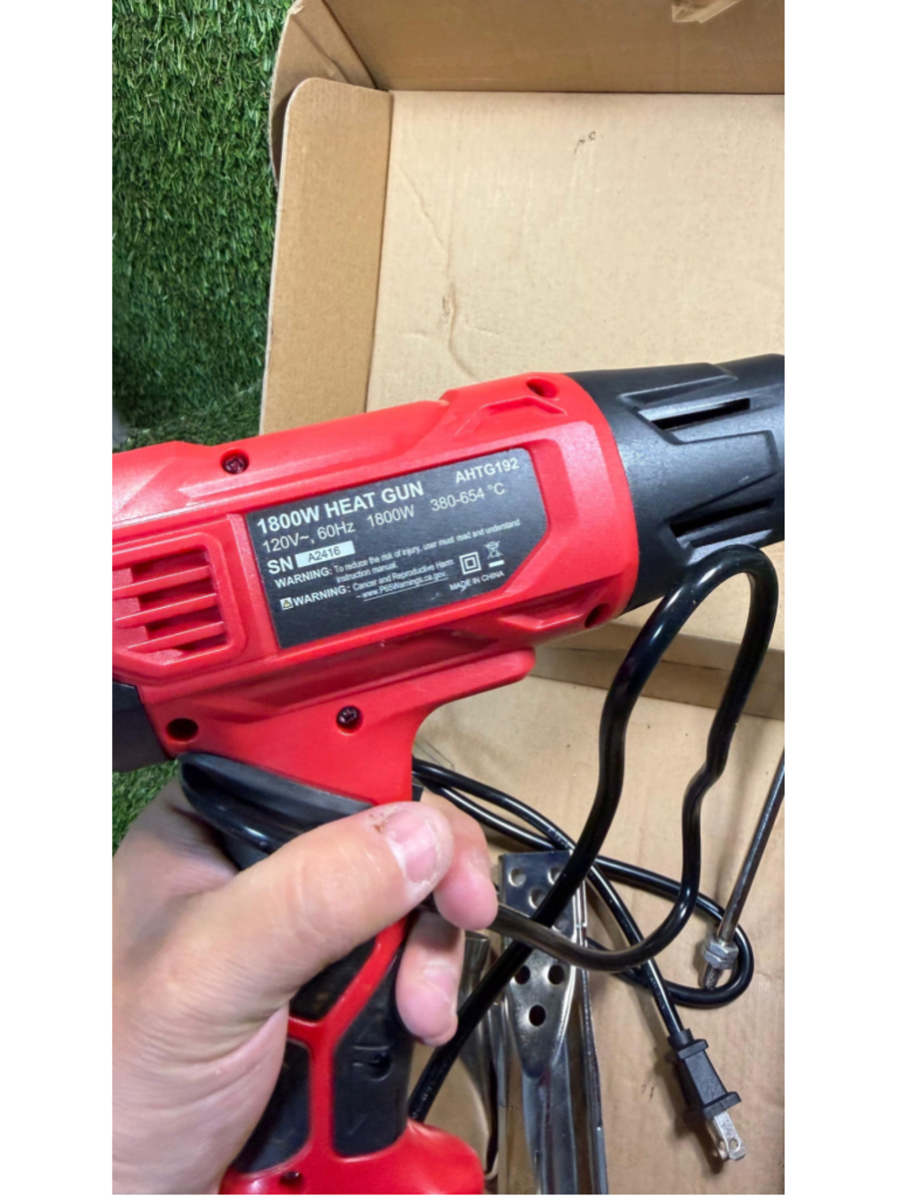 Avid Power 1800W Heat Gun One Size Red and Black #z12